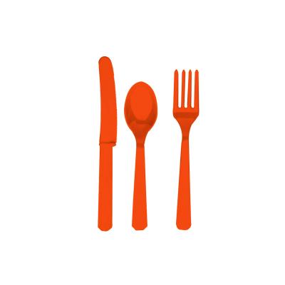 Couverts Orange (x24)
