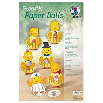 Set de bandes de papier « funny paper balls », poussins küken bähr 24050099