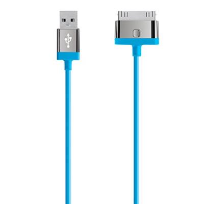 Belkin F8J041cw2m Câble de charge et synchronisation 30 pin haute qualité 2 m Bleu