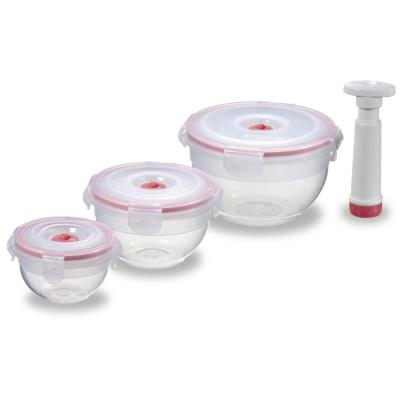 plastique ronde set 4 pièces boîte à lunch