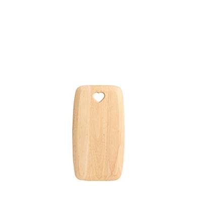 T&g woodware t & g colonial rectangular board heart hevea medium