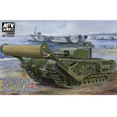 Maquette char : churchill tlc type a avec carpet laying devices, 1944 afv club