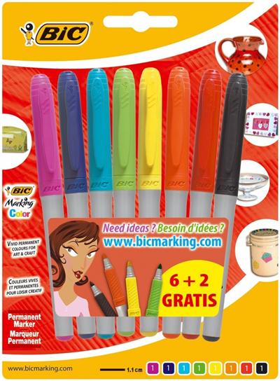 BIC RDC4 BL 6+2 MARKING COLORS