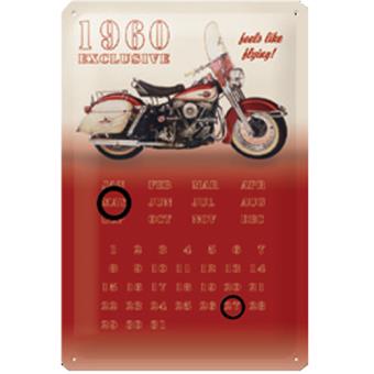 Calendrier en métal Harley Davidson