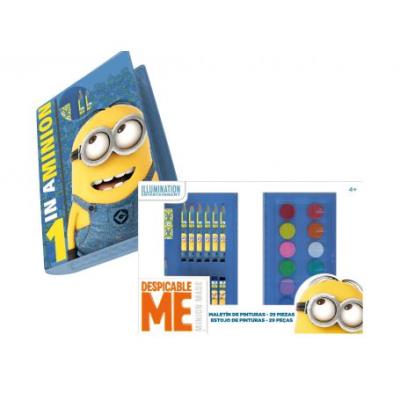 Mallette de peinture les minions 29 pieces