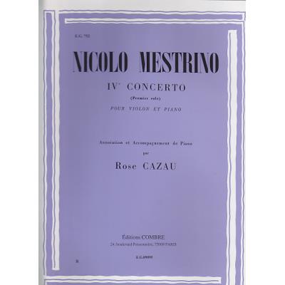Mestrino - 1er solo du 4eme concerto - violon-Combre