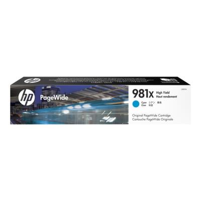 HP 981X - hoog rendement - cyaan - origineel - PageWide - inktcartridge
