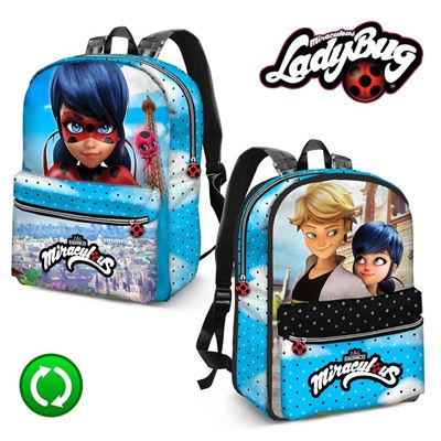 LadyBug Miraculous Sac à dos réversible 30x40x11