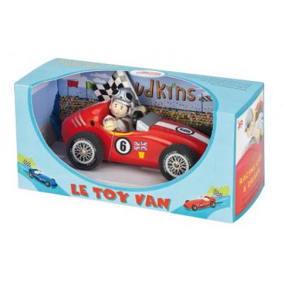 Le Toy Van - Voiture en bois - Voiture de course TV460 : Rouge