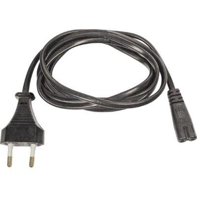 GEN Câble d'alimentation, Noir, Connecteur C7 / Europlug, 250 V / 2,5 A,  1.8m