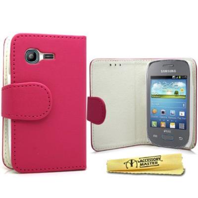 Accessory Master Etui En Pu Cuir Pour Samsung Galaxy Pocket Neo S5310 Motif Livre Style Rose