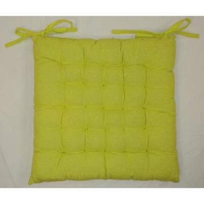 Galette de chaise 40x40x4 cm Vert anis