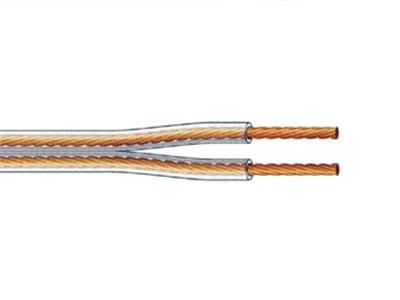 Velleman - Câble Haut-Parleur - Transparent - 2 x 4.00mm, 100m