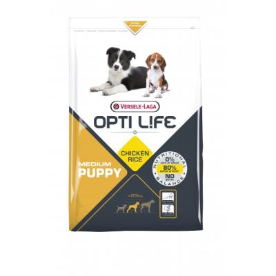 Croquettes opti life pour chiot de taille moyenne sac 2,5 kg