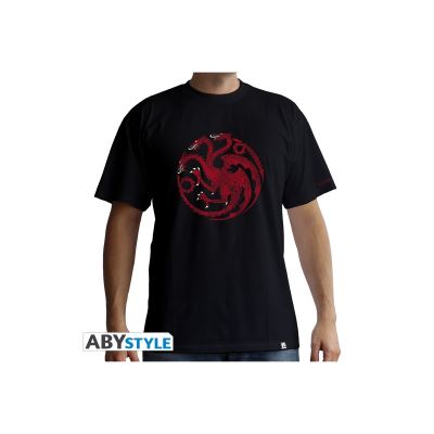 GAME OF THRONES - T-Shirt Targaryen homme MC black - Taille XL