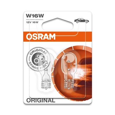  OSRAM ORIGINAL clignotant W16W, 921-02B, 12V, double blister