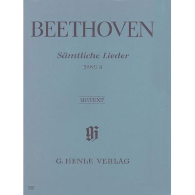 Partitions classique HENLE VERLAG BEETHOVEN L.V. - COMPLETE SONGS FOR VOICE AND PIANO, VOLUME II Voix solo, piano