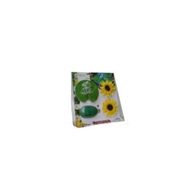 lampe grenouille nenuphar flottant a piles pour bassin lac ou etant de jardin