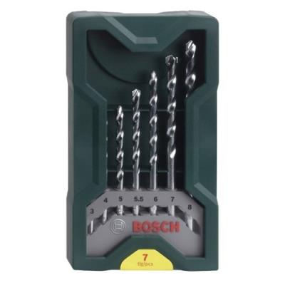 Bosch 2607019581 Mini X-Line Coffret De Forets 7 Pièces Pierre