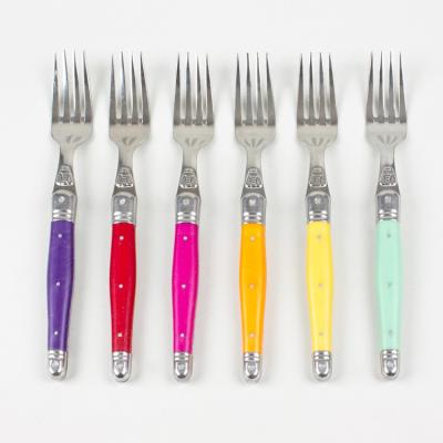 Jean Dubost - Coffret 6 Fourchettes Laguiole Irise Assorties