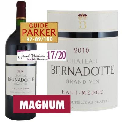 Magnum château bernadotte haut-médoc 2010 - vin rouge