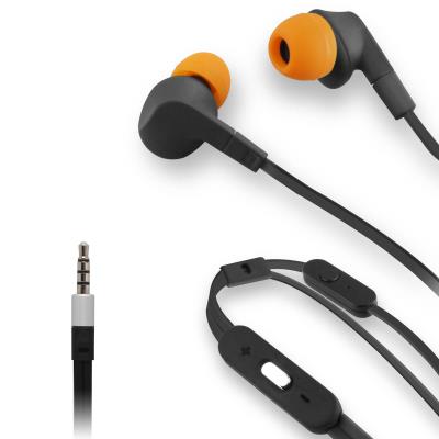 Ecouteurs Jack 3,5mm Intra-Auriculaires Fonction Kit Piéton - Orange
