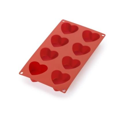 LÉKUÉ 0621508R01M022 MOULE À COEURS 8 CAVITES SILICONE PLATINE