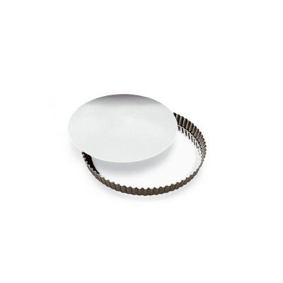 Tourtière ronde cannelée - Fond mobile : 24 cm