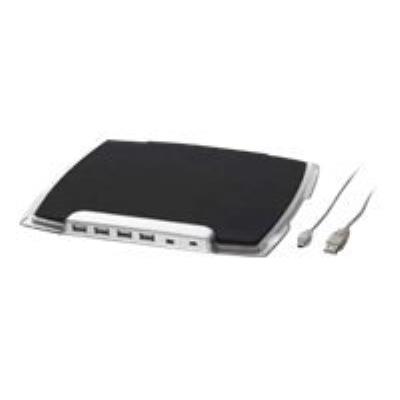 Gembird UHB-MP-224 - muismat met USB-hub met 4 poorten