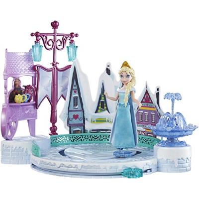 Disney - la reine des neiges - la patinoire d'elsa - playset + mini figurine