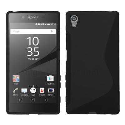 Housse etui coque pochette silicone gel fine pour Sony Xperia Z5 - NOIR