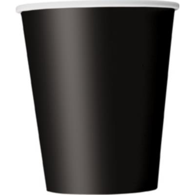 8 gobelets noirs Taille Unique
