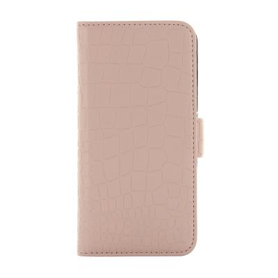 Coque et porte-cartes façon croco avec miroir pour iPhone 6/6S HOLDIT - 611614 Rose