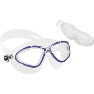 Cressi sub s.p.a. planet lunette de natation transparent bleu white