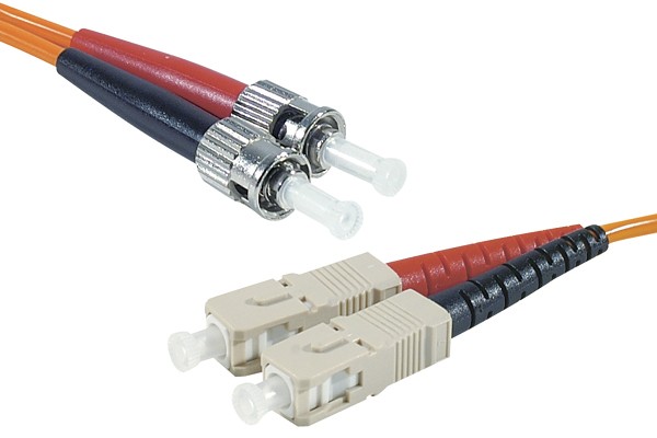 Cordon fibre optique ST/SC 50/125 - 20M