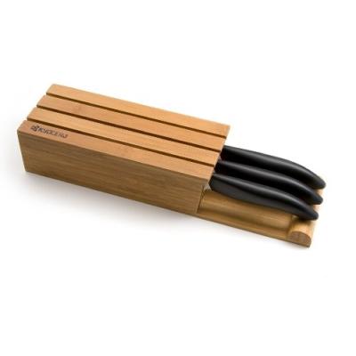 KYOCERA KNIFE BLOCK BLOC PORTE COUTEAU BAMBOU 3 PLACES