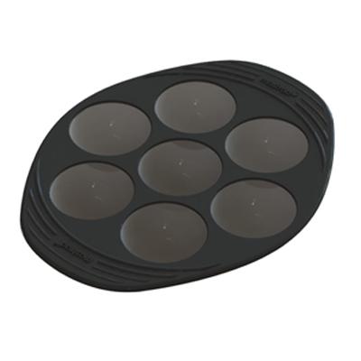 MASTRAD F43714 MOULE À PÂTISSERIE 7 DEMI-SPHÈRES SILICONE PREMIUM GRIS FUMÉ