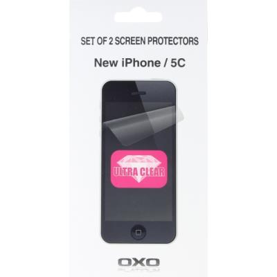 LOT DE 2 PROTECTIONS D'ÉCRANS POUR IPHONE 5C OXO PLATINUM XSPRCLIP5M5