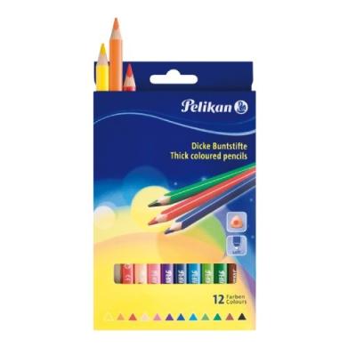 Pelikan crayons de couleur ?pais bsd12dn, ?tui de 12 carton 724039