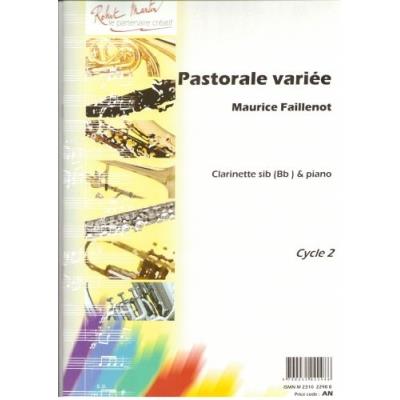 Partitions classique ROBERT MARTIN FAILLENOT M. - PASTORALE VARIEE Clarinette
