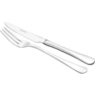 ESMEYER 156-256 SYLVIA COUVERTS À PIZZA / STEAK 18/8 DANS COFFRET CADEAU N° 3 AVEC FENÊTRE TRANSPARENTE 12 PIÈCES BRILLANT