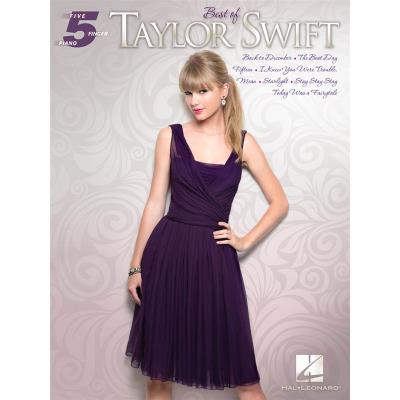 Partitions variété, pop, rock... HAL LEONARD TAYLOR SWIFT - FIVE FINGER PIANO - BEST OF TAYLOR SWIFT - PIANO SOLO Vocal