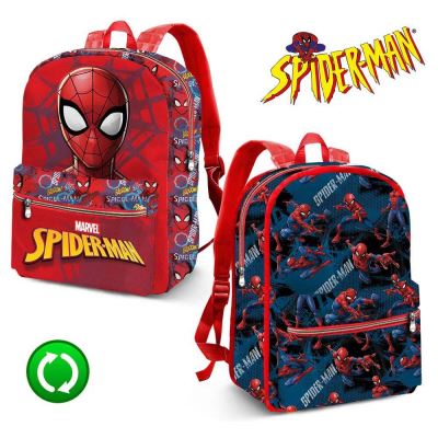 Spiderman Sac à dos Cartable réversible 30x40x11