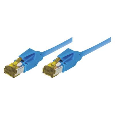 Cordon Patch Rj45 S/ftp cat 6a Lsoh Snagless Bleu - 0,30 m