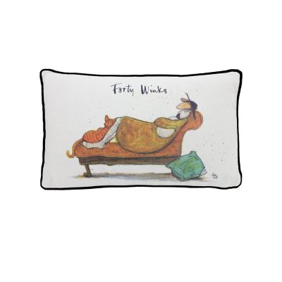 Sam Toft Coussin Forty Winks 50 x 30 cm Blanc