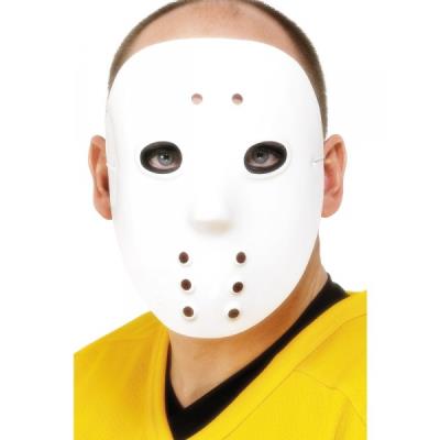 Masque de hockey blanc