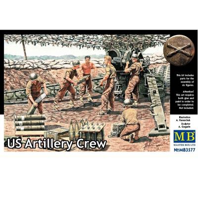 Figurines 2ème guerre mondiale : set artilleurs us army 1944-1945 master box