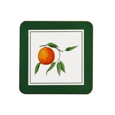 premier housewares 1203509 ensemble de 4 dessous de verres orangeraie en liège