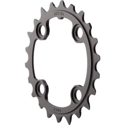 Truvativ chainring mtb 22t 4 bolt 64mm bcd aluminium blast black 2x10, 3x10