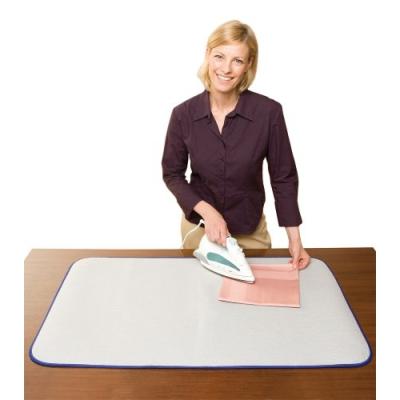 WENKO 1035073500 NAPPE THERMO DE PROTECTION POUR REPASSAGE RÉFLÉCHISSANT LA CHALEUR ALUMINIUM/COTON 100 X 65 CM (COULEUR ALUMINI